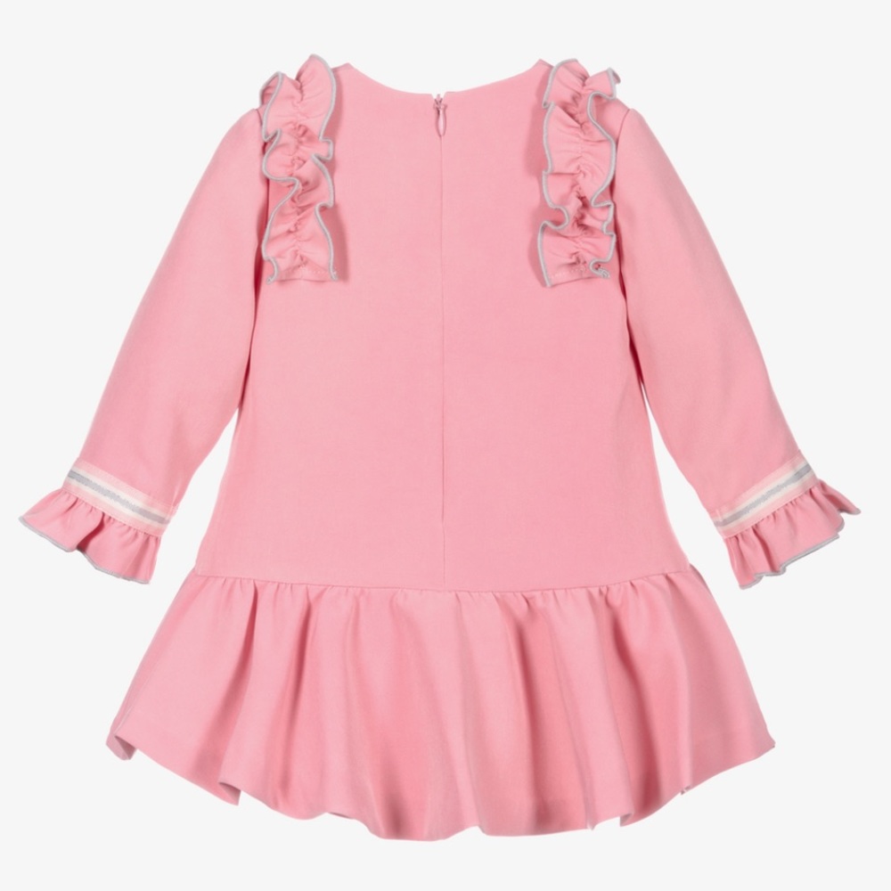 Miranda Ruffle Pink Dress - Picture 2 of 6